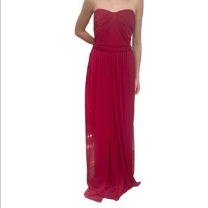 David’s Bridal size 10 red strapless dress